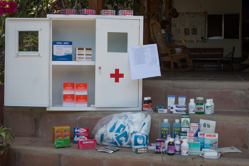 Mobile clinic in action in a village in Nicaragua