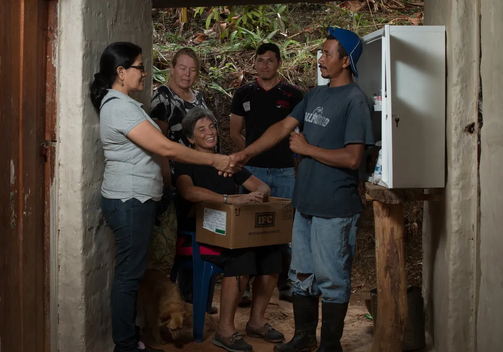 Health workers helping the community in Nicaragua